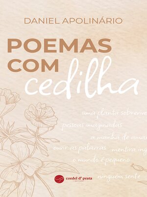 cover image of Poemas com cedilha